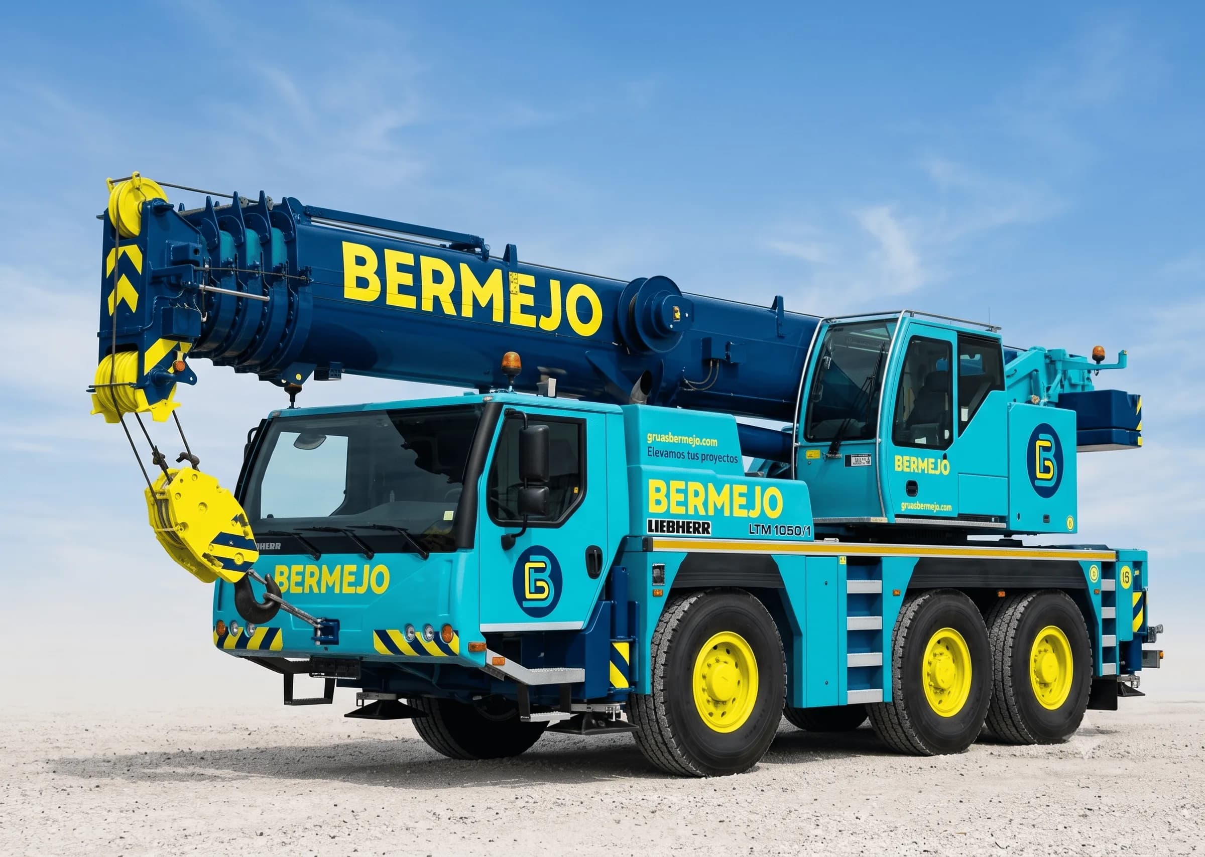 LIEBHERR LTM 1050-1 · telescópica de 50 t de Grúas Bermejo