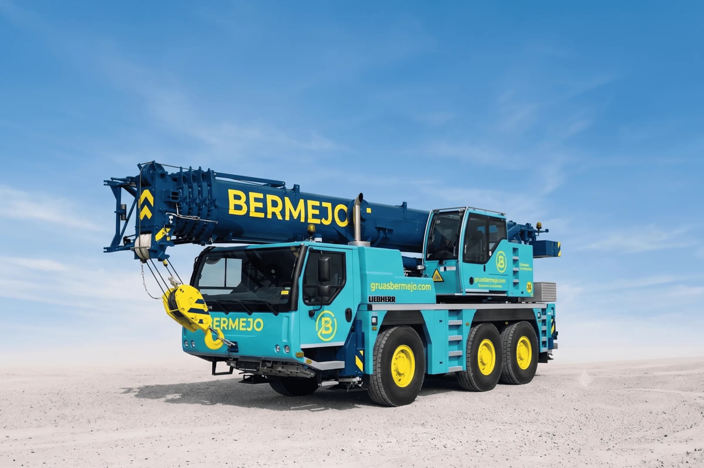 LIEBHERR LTM 1055-3.2 · telescópica de 55 t de Grúas Bermejo